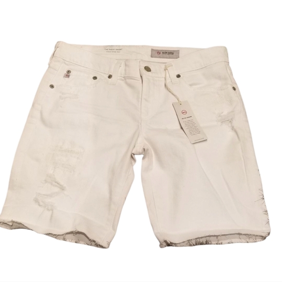Adriano Goldschmied The Nikki Short White Denim NEW - Picture 6 of 6
